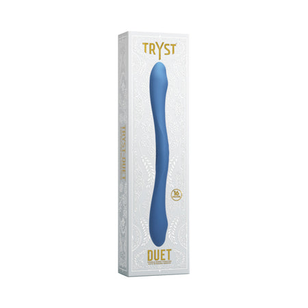 Tryst Duet Double Ended Vibrator with Wireless Remote Periwinkle - Not Very Vanilla