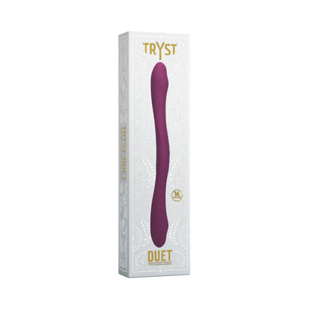 Tryst Duet Double Ended Vibrator with Wireless Remote Berry - Not Very Vanilla