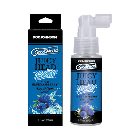 GoodHead Juicy Head Dry Mouth Spray Sour Blue Raspberry 2 oz. - Not Very Vanilla