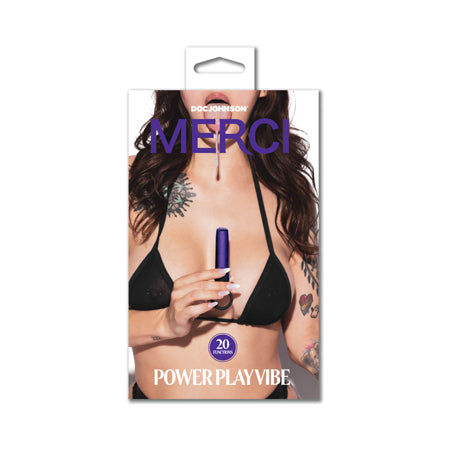 Merci Power Play with Silicone Grip Ring Violet - Not Very Vanilla