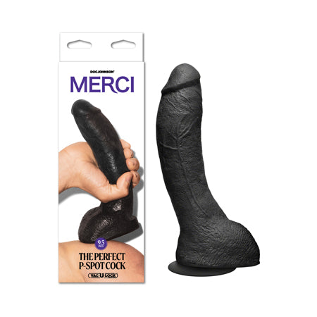 Merci The Perfect P-Spot Cock 9.5 in. Dildo with Removable Vac-U-Lock Suction Cup - Not Very Vanilla