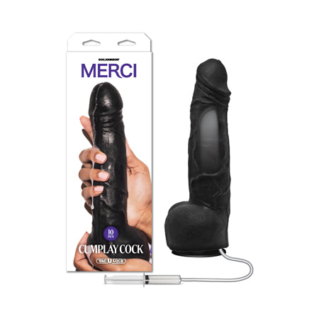 Merci Squirting Cumplay Cock 10 in. Dildo with Removable Vac-U-Lock Suction Cup - Not Very Vanilla