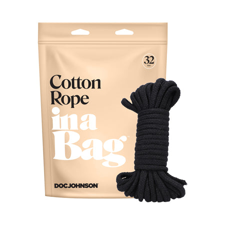 In A Bag Cotton Rope 32ft Black - Not Very Vanilla