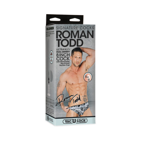 Signature Cocks Roman Todd ULTRASKYN Cock with Removable Vac-U-Lock Suction Cup 8in Vanilla - Not Very Vanilla