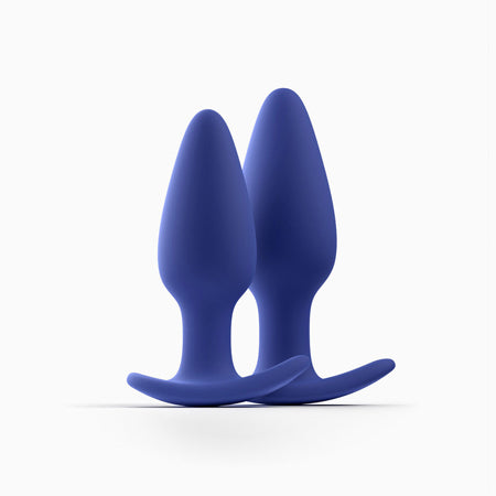 Biird Regii 2-Piece Anal Plug Set Blue - Not Very Vanilla