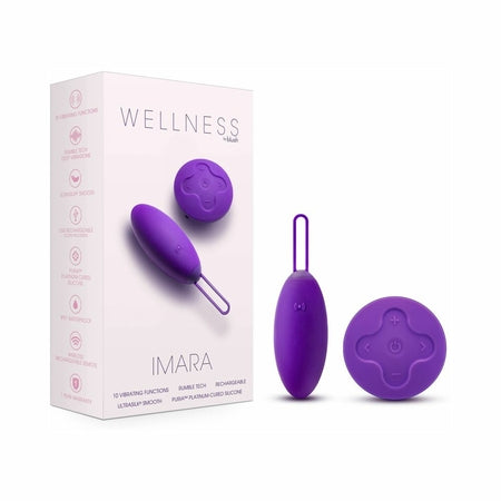 Wellness Imara Vibrating Egg with Remote Purple - Not Very Vanilla