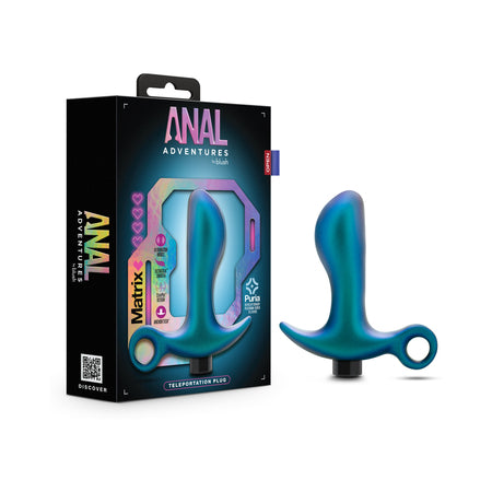 Anal Adventures Matrix Teleportation Plug Lunar Blue - Not Very Vanilla