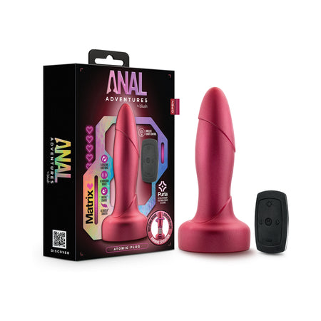 Anal Adventures Matrix Atomic Plug with Remote Martian Wine - Not Very Vanilla