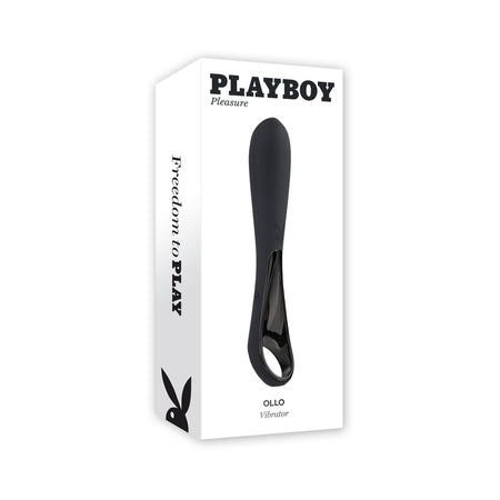 Playboy Ollo Rechargeable Silicone Vibrator with Ring Handle 2 AM - Not Very Vanilla