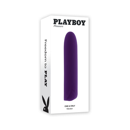 Playboy One & Only Rechargeable Silicone Bullet Vibrator Acai - Not Very Vanilla