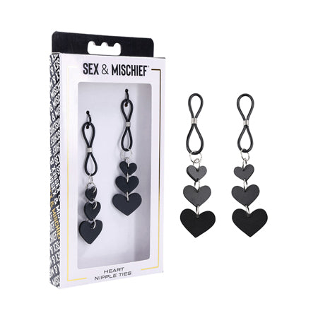 Sportsheets Sex & Mischief Heart Nipple Ties - Not Very Vanilla