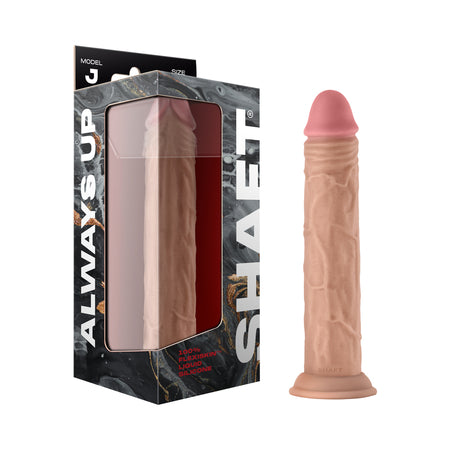 Shaft Model J: 9.5 in. Dual Density Silicone Dildo Pine - Not Very Vanilla