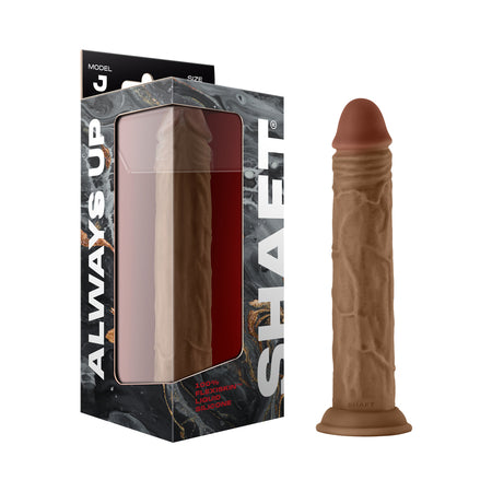 Shaft Model J: 9.5 in. Dual Density Silicone Dildo Oak - Not Very Vanilla