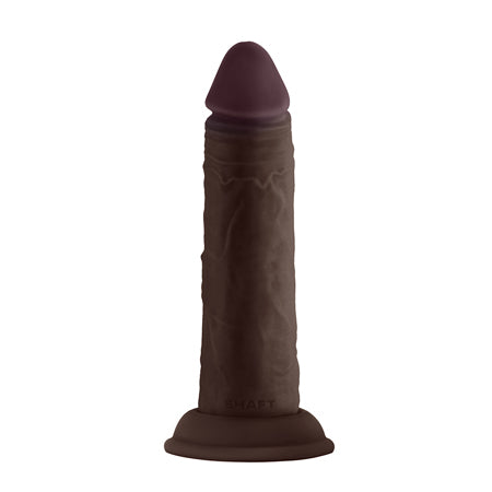 Shaft Model J: 5.5 in. Dual Density Silicone Dildo Mahogany - Not Very Vanilla