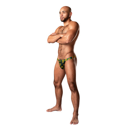 Male Power Petal Power Micro Thong Daisy Print L/XL - Not Very Vanilla