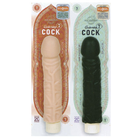 Quivering Cock: 7in.x 1.75in. (Black) - Not Very Vanilla