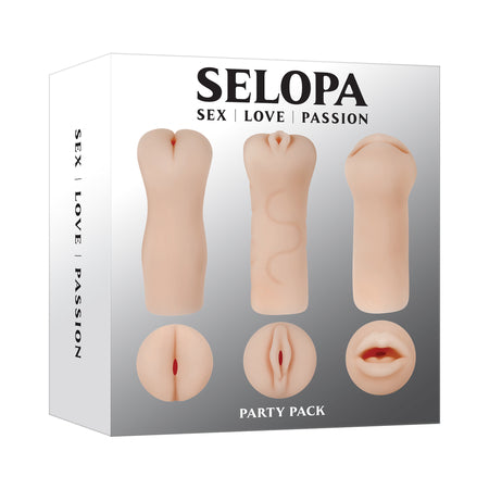 Selopa Party Pack 3-Piece Stroker Pack Light - Not Very Vanilla