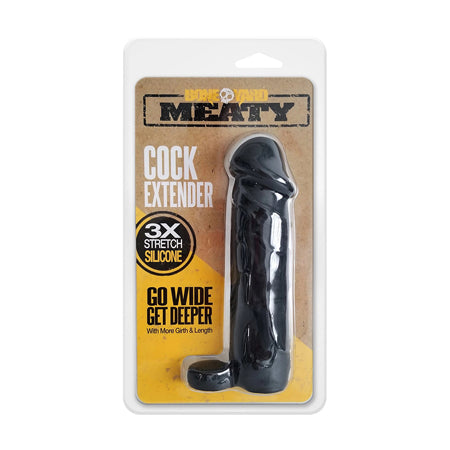 Boneyard Meaty Silicone Cock Extender Black - Not Very Vanilla