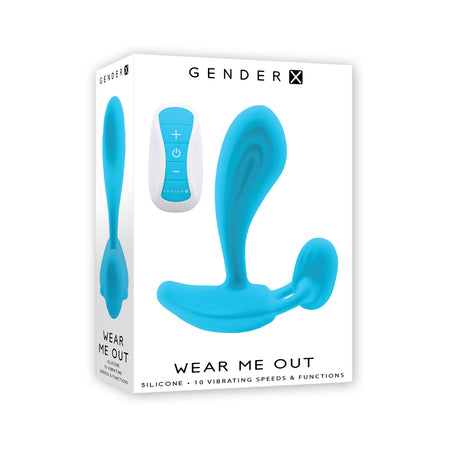 Gender X Wear Me Out Rechargeable Wearable With Remote Silicone Blue - Not Very Vanilla