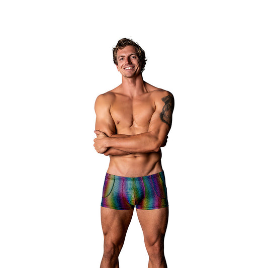 Male Power Pack & Play Pocket Short Rainbow M