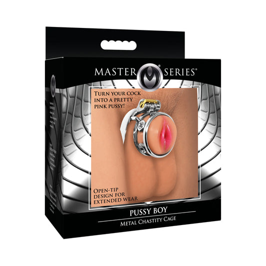 Master Series Pussy Metal Chastity Cage