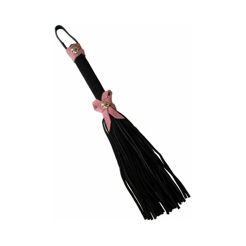 Love Knot Mini Flogger w/ Bow - Black w/Pink Bow