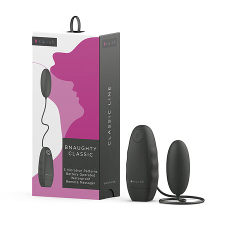 B Swish Bnaughty Classic Vibrator Black - Not Very Vanilla