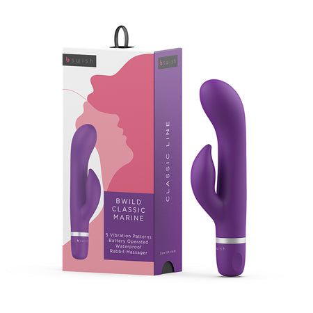 B Swish Bwild Classic Marine Vibrator Purple - Not Very Vanilla