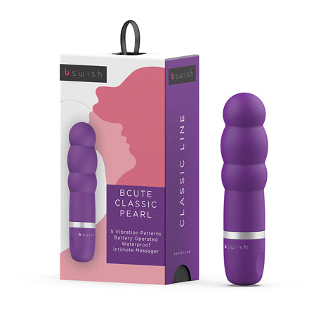 B Swish Bcute Classic Pearl Vibrator Purple - Not Very Vanilla