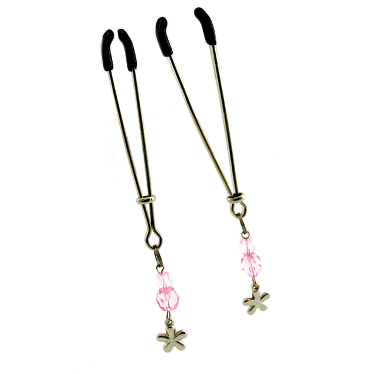 Sex Kitten Tweezer Clamps Pink Flower