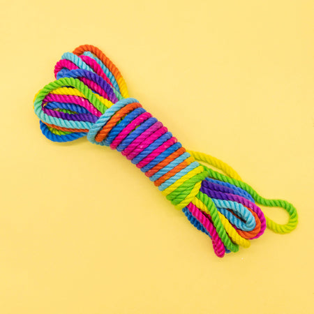 Emojibator Unicorn Rainbow Bondage Rope 26.25 ft. - Not Very Vanilla