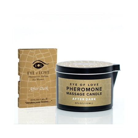 Eye of Love After Dark Attract Him Pheromone Massage Candle - Not Very Vanilla