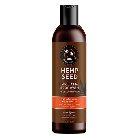 Earthly Body Hemp Seed Exfoliating Body Wash 8oz - Not Very Vanilla