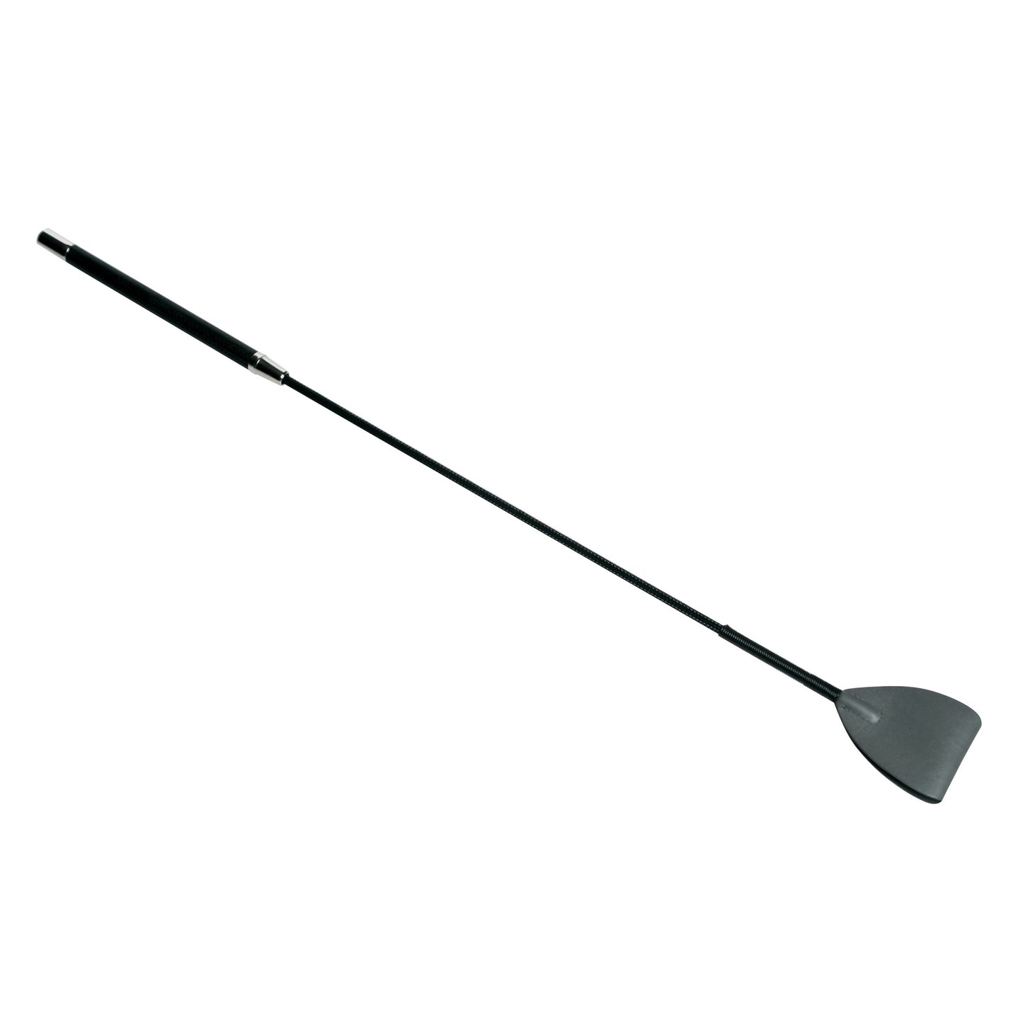 Shadow Grey Leather Riding Crop