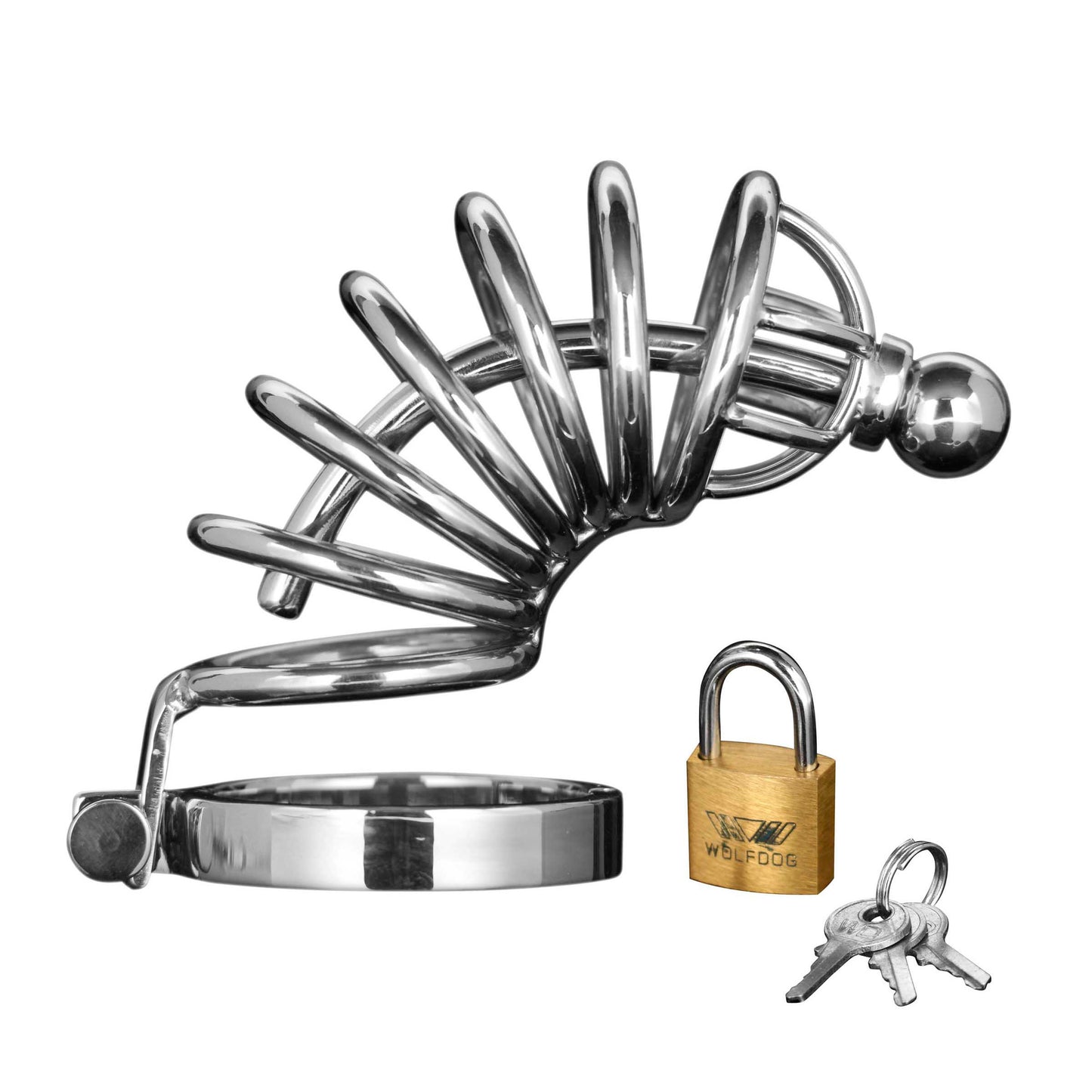 Asylum Ring Locking Chastity Cage