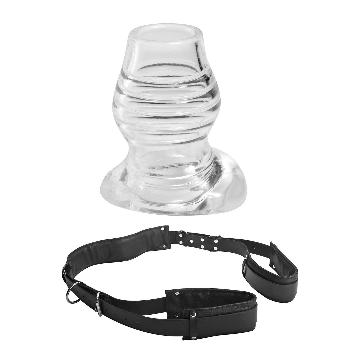 Spread Me Open Thigh Harness With Hollow Anal Plug