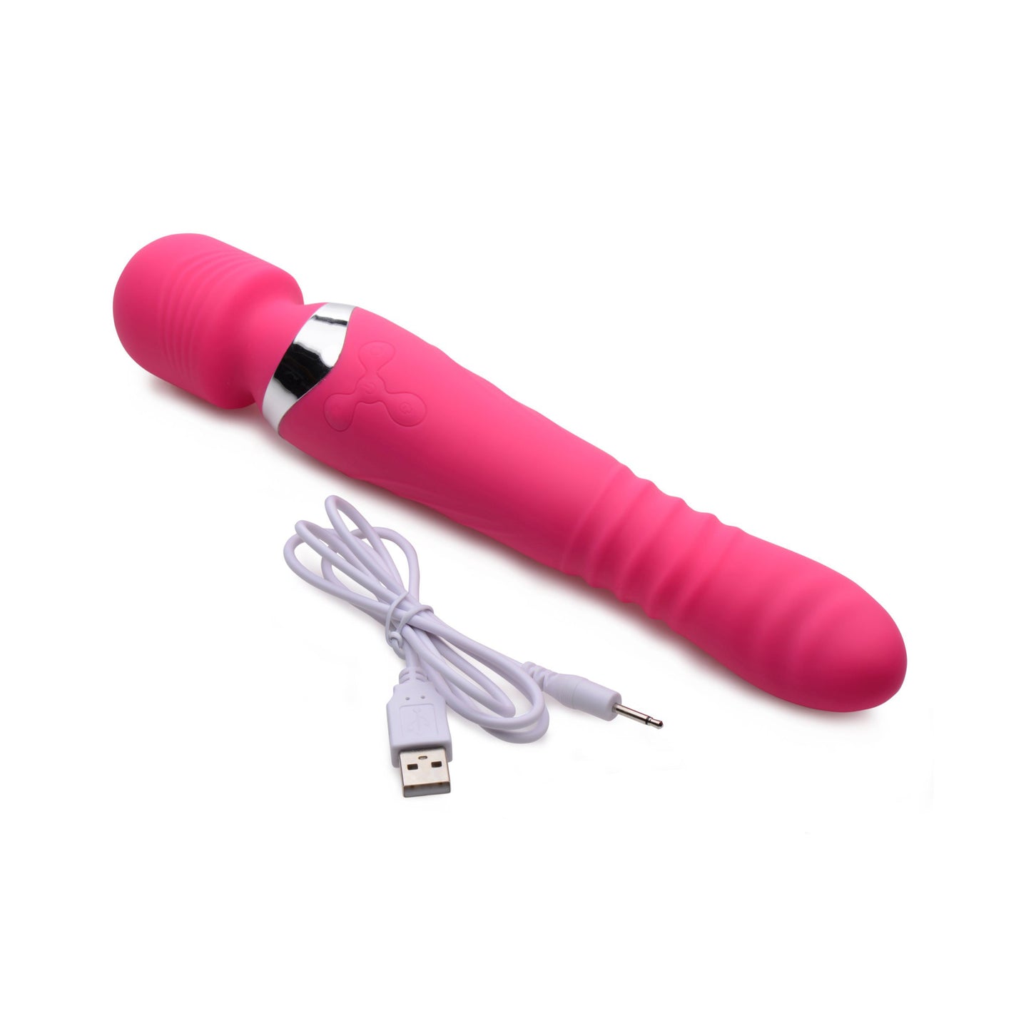 Ultra Thrusting And Vibrating Silicone Wand