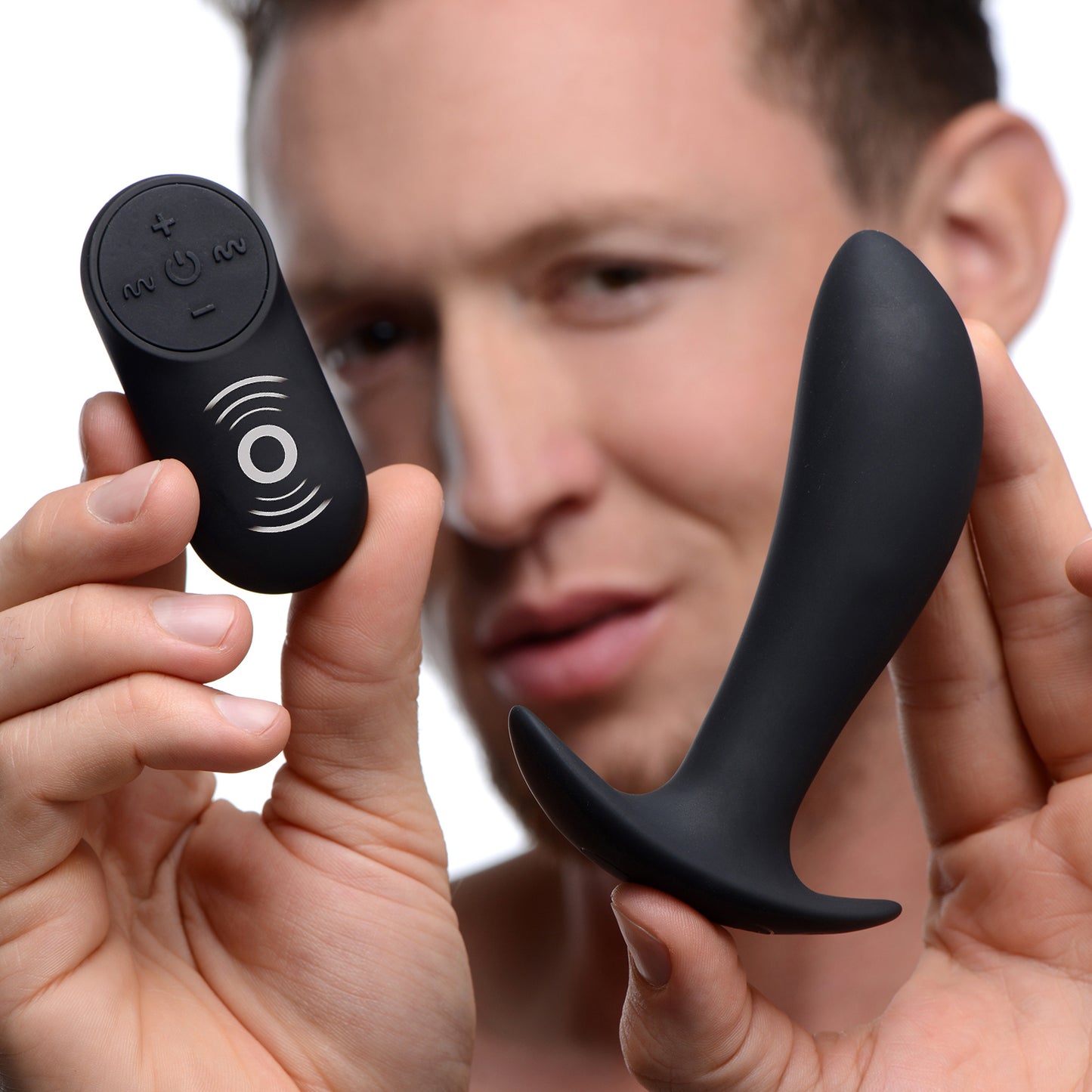 Silicone Prostate Vibrator With Remote Control