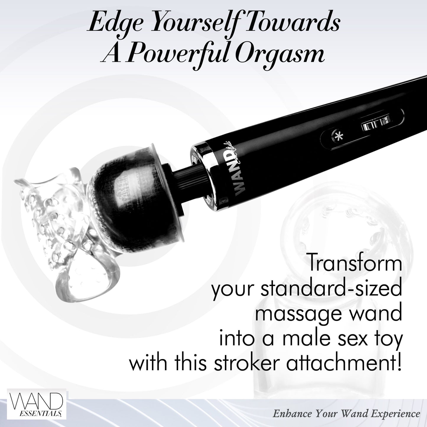 Vibra-stroke Masturbator Wand Attachment