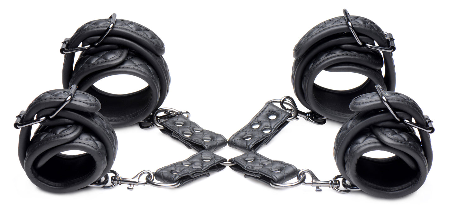 Concede Wrist And Ankle Restraint Set With Bonus Hog-tie Adaptor