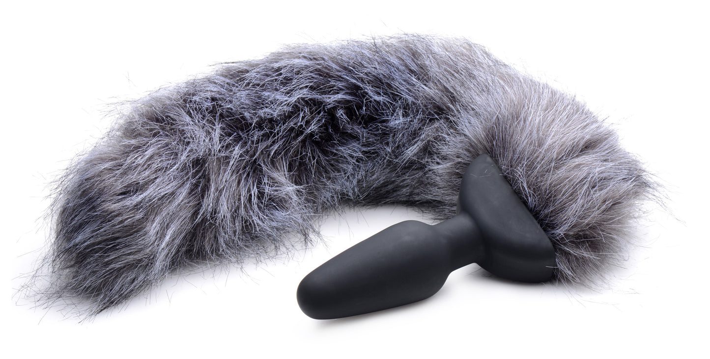 Remote Control Vibrating Fox Tail Anal Plug