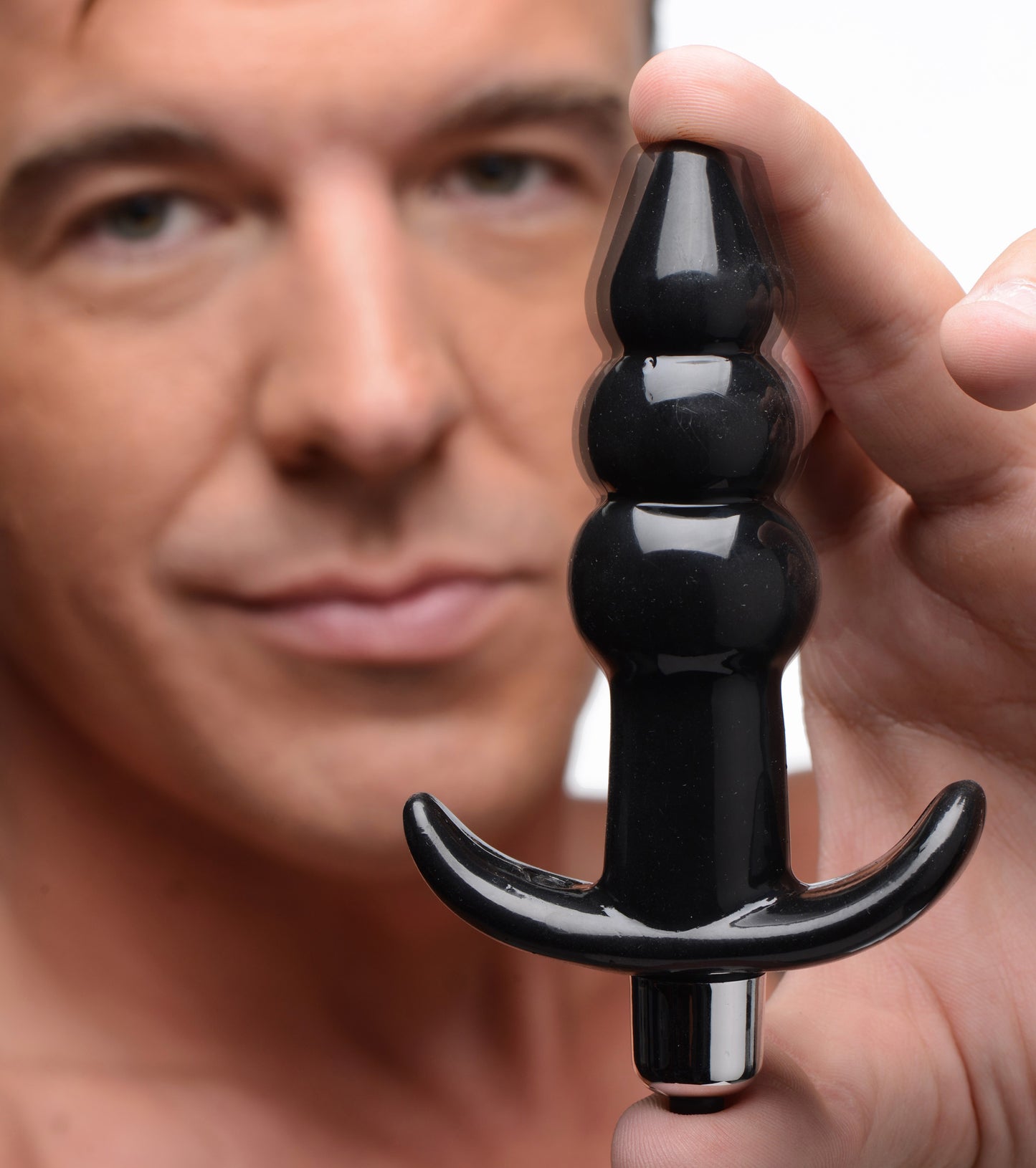 Ribbed Vibrating Butt Plug