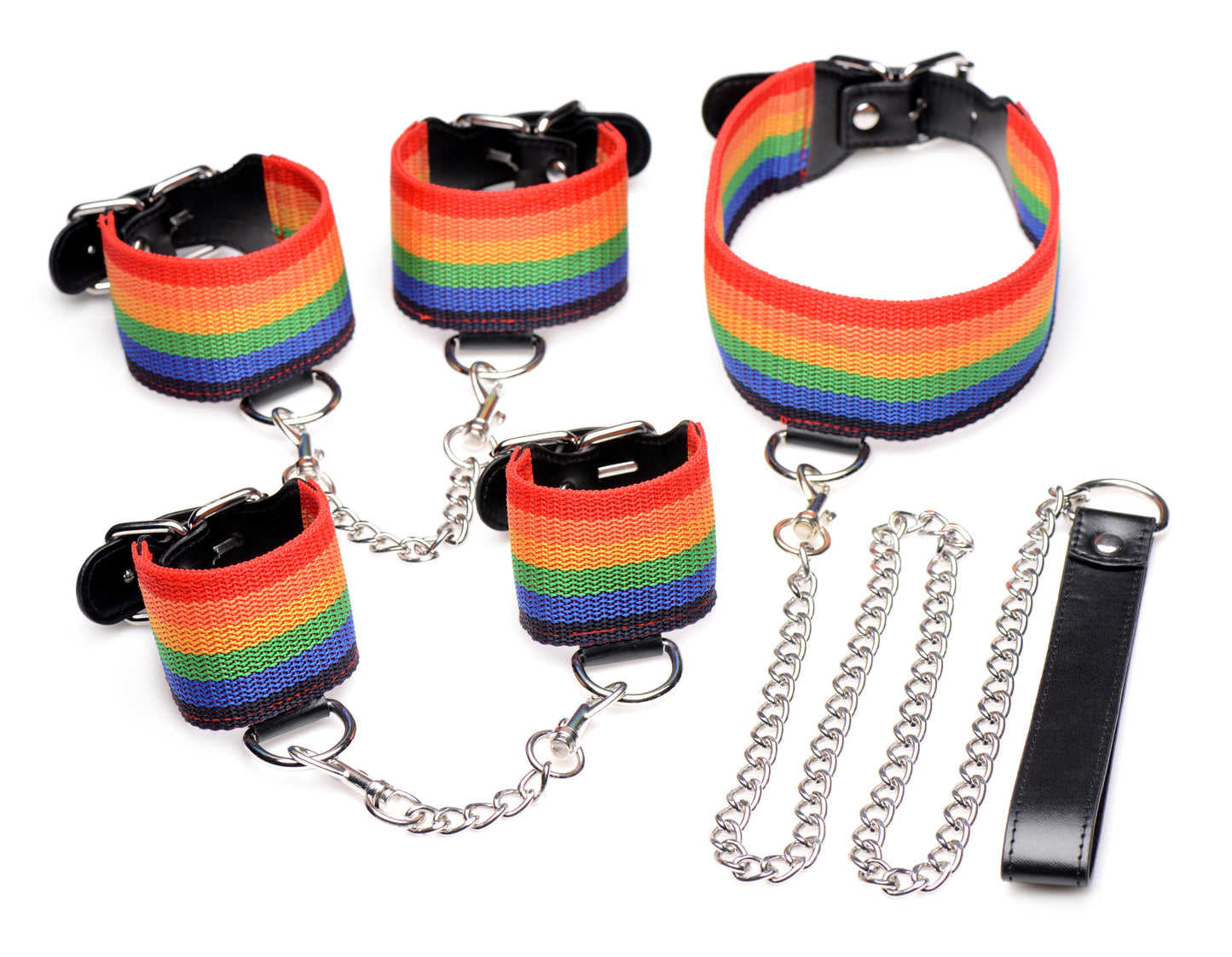 Kinky Pride Rainbow Bondage Set