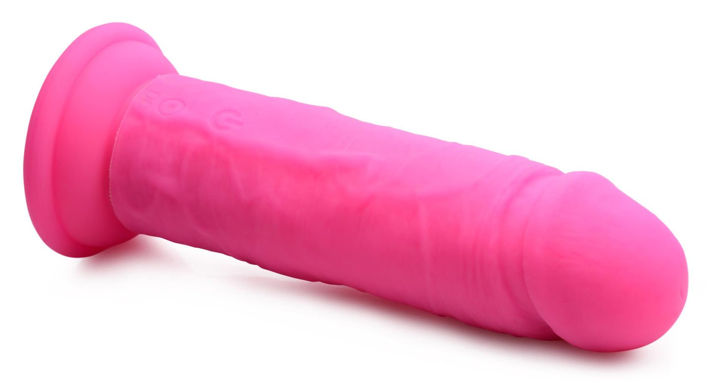 Power Player 28x Vibrating Silicone Dildo With Remote