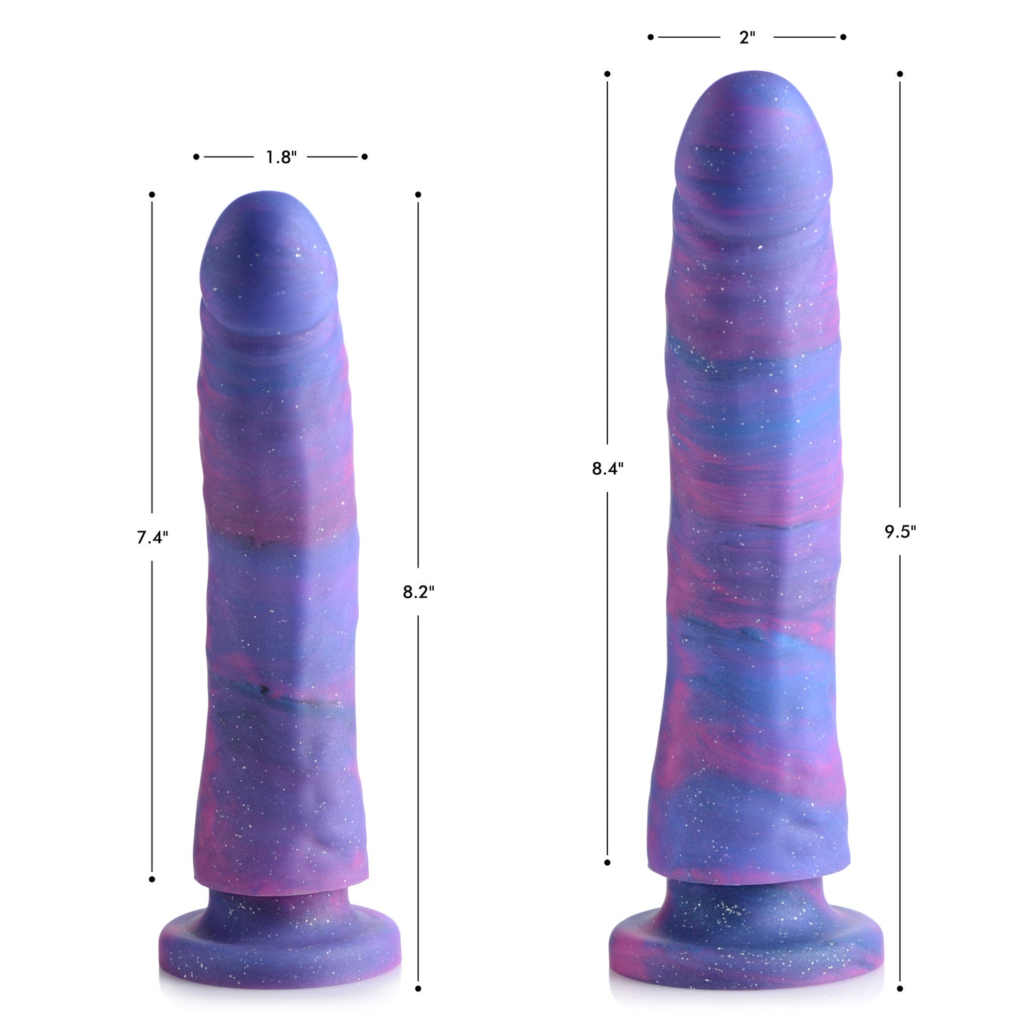 Magic Stick Glitter Silicone Dildo