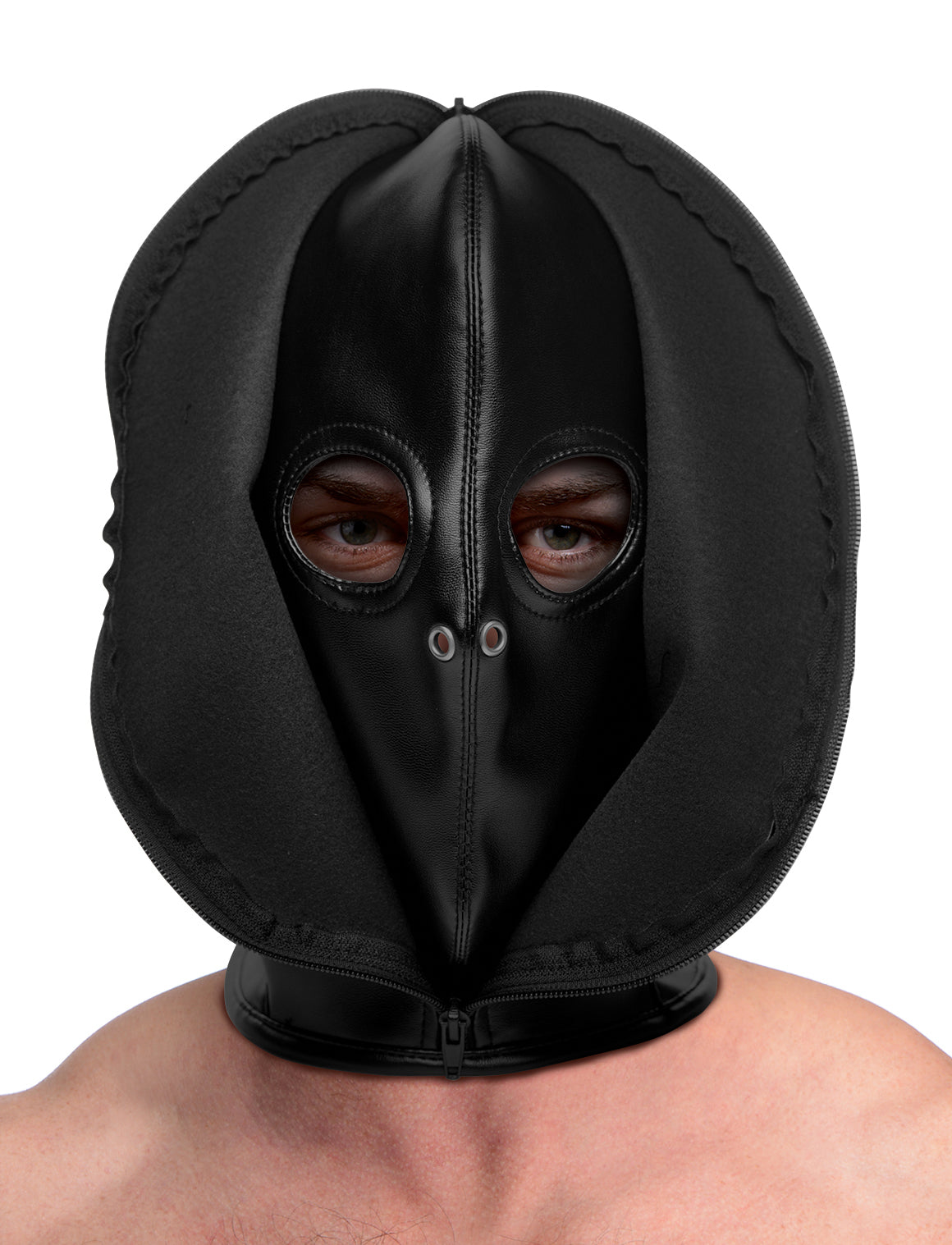 Zip Front Bondage Hood