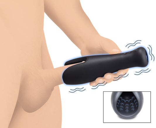 10x Vibrating Silicone Stroker