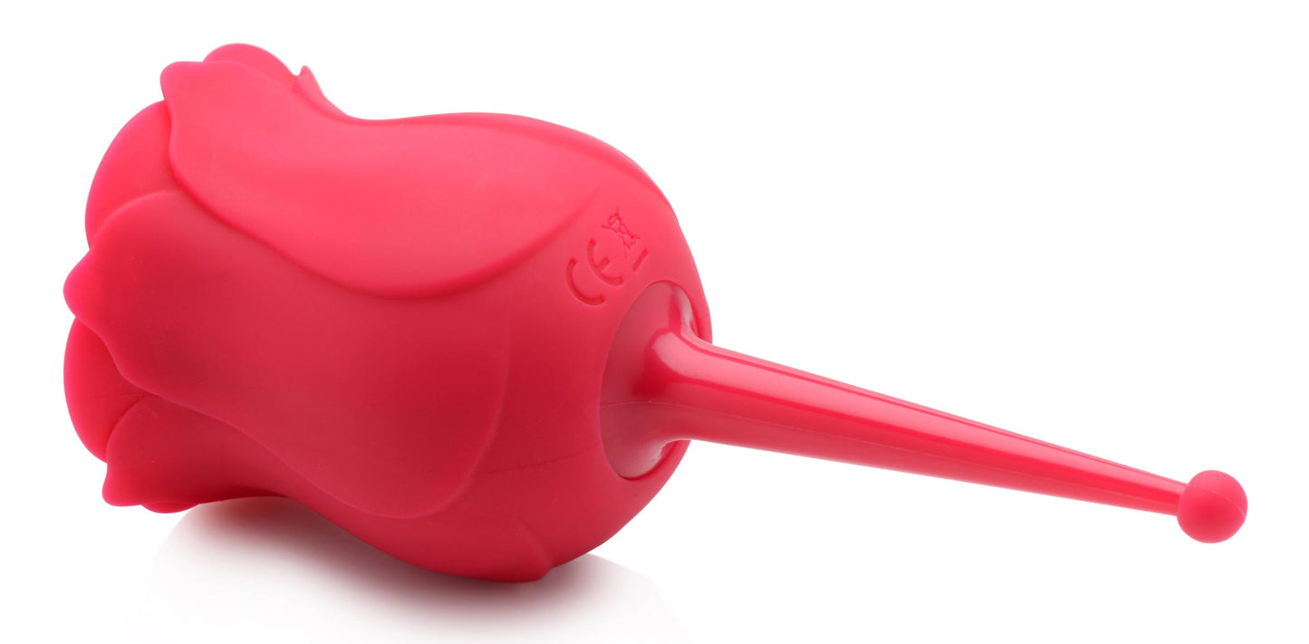 Bloomgasm Rose Buzz 7x Silicone Clit Stimulator And Vibrator