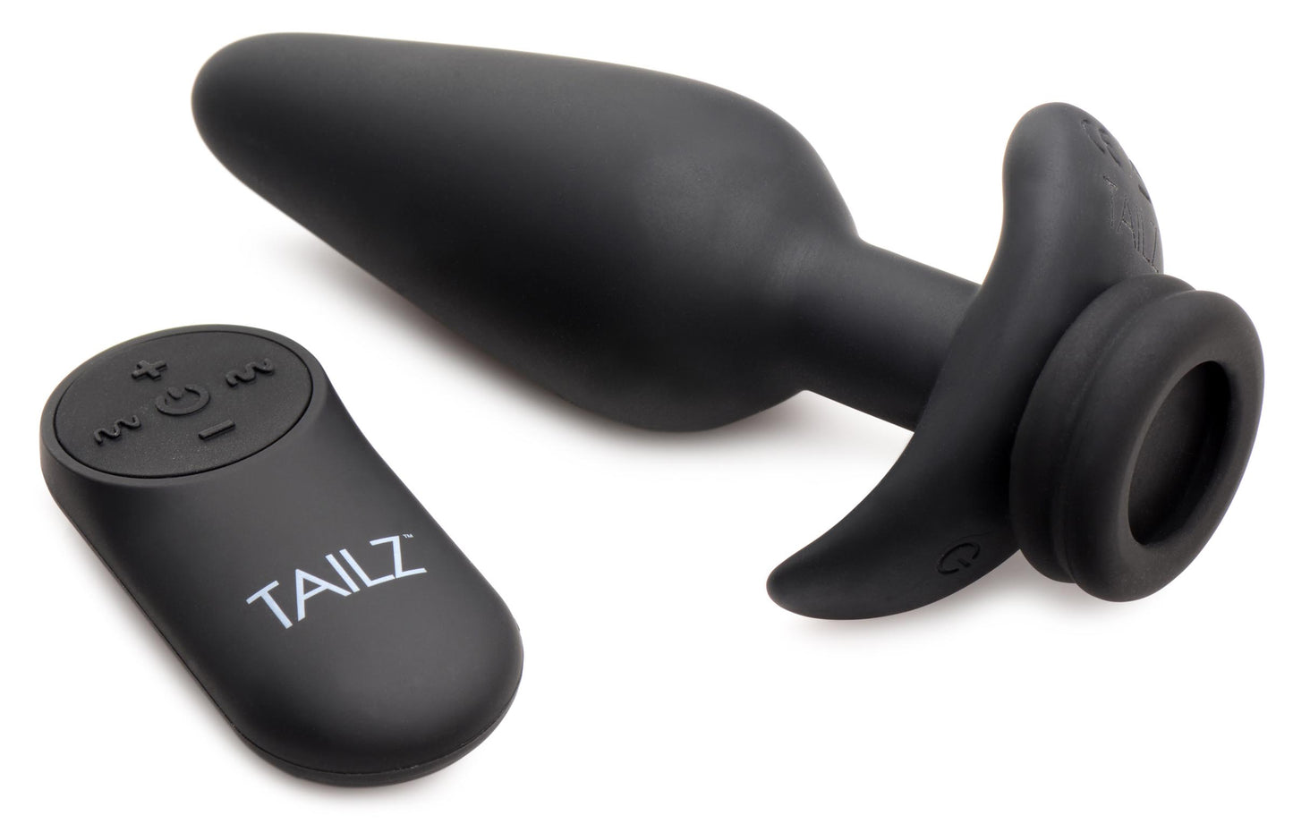 Interchangeable 10x Vibrating Silicone Anal Plug With Remote