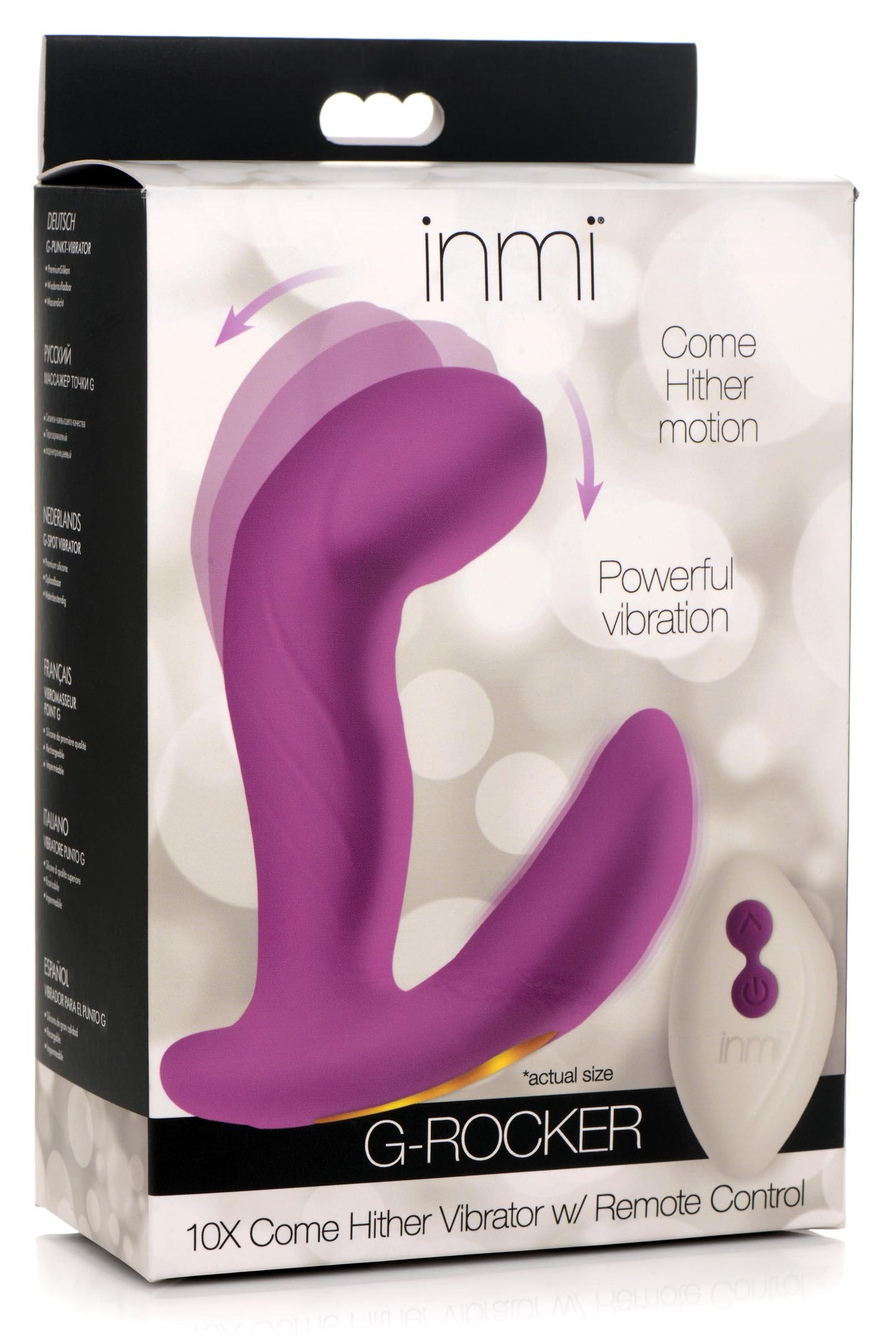 G-rocker 10x Come Hither Silicone Vibrator With Remote Control